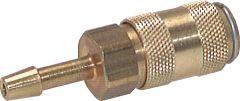 Snelkoppeling (DN2,7) 4 mm slang, BZA, Messing