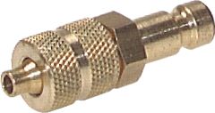 Insteeknippel (DN2,7) 4,3/3 mm slang, Messing