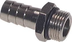 Rechte inschroef slangpilaar 8 mm x G1/4", met O-ring