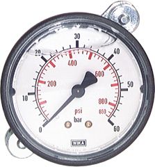 Glycerine manometer paneelmontage &Oslash;63, -1 tot 0,6 bar, G1/4"