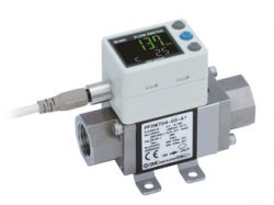 Flowmeter 10 tot 100 l/min, 1 tot 5 volt uitgangssignaal, G1" binnendraad