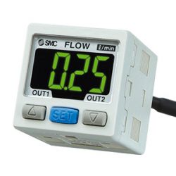 Monitor voor flowmeter PFM met stroom input (2x PNP en 4 tot 20 mA output)