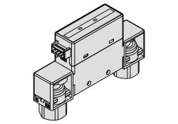 Flowsensor 0,2 tot 10 l/min, 1 tot 5 V, G1/8" binnendraad onderaansluiting