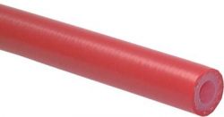 Siliconen slang met textielinlage 15 x 8 mm, rood, 10 bar