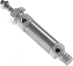 ISO 6432 Mini cilinder, zuiger &Oslash; 8 mm, slag 10 mm, dubbelwerkend