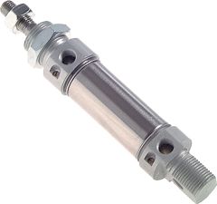 ISO 6432 Mini cilinder, zuiger &Oslash; 20 mm, slag 100 mm, doorlopende stang